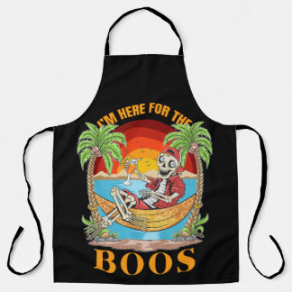 I'm Just Here For The Boos Apron