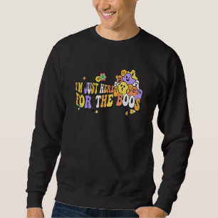 Im Just Here For The Boos Cute Ghost Halloween Sweatshirt