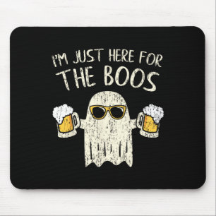 Im Just Here for the Boos  Fun Gift Halloween Ghos Mouse Pad