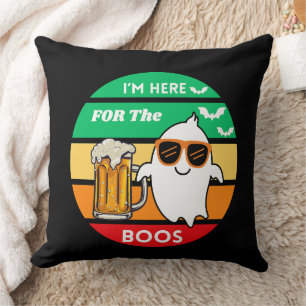 Im Just Here For The Boos Halloween Cushion