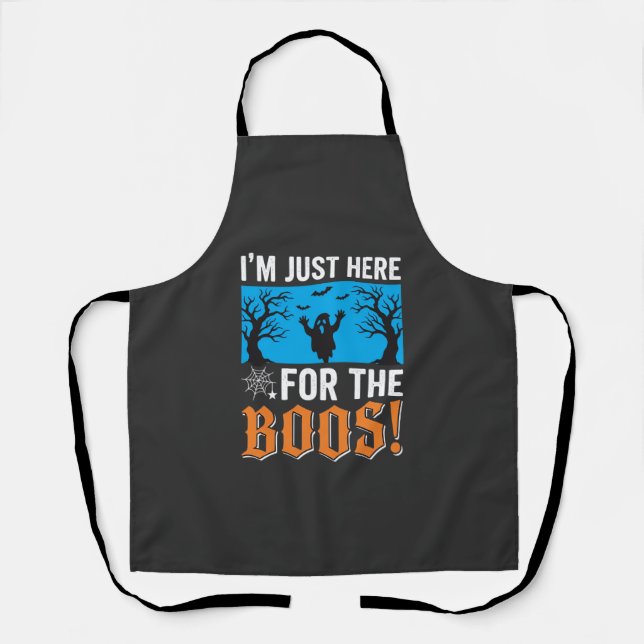 I'm Just Here For The Boos Halloween Design_1 Apron (Front)