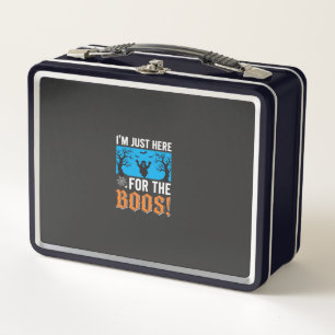 I'm Just Here For The Boos Halloween Design_1 Metal Lunch Box
