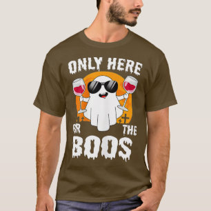 I'm Just Here For The Boos Halloween Men Ghost Cut T-Shirt