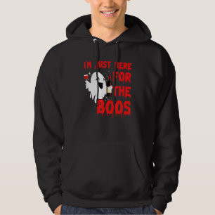 I'm Just Here For The Boos  Halloween Pumpkin Ghos Hoodie