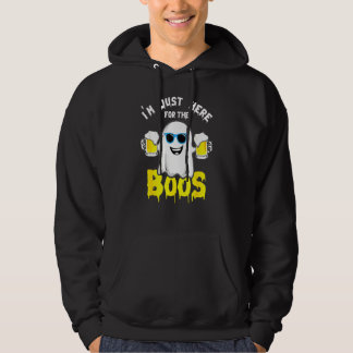 I'm Just Here For The Boos Halloween Pumpkin Ghos Hoodie