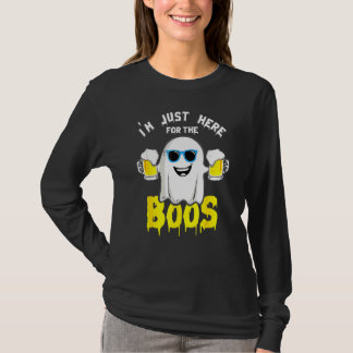 I'm Just Here For The Boos Halloween Pumpkin Ghos T-Shirt