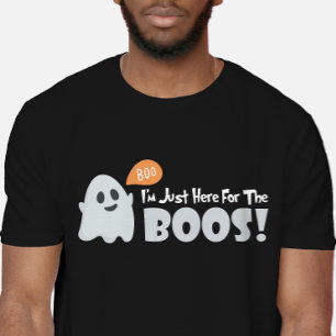 I'm Just Here for the Boos! Halloween Tri-Blend Shirt