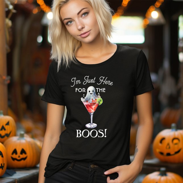 I'm Just Here For the Boos Halloween  Tri-Blend Shirt (I'm Just Here for the Boos!  Funny Halloween T-shirt)