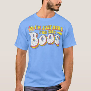 Im Just Here For The Boos Halloween Women Ghost Cu T-Shirt