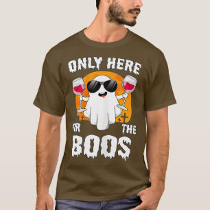 Im Just Here For The Boos Halloween Women Ghost Cu T-Shirt