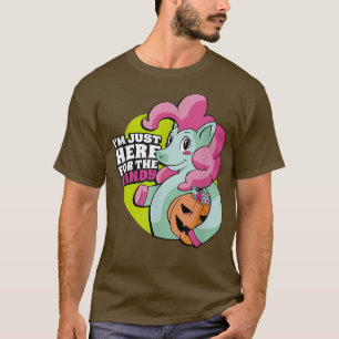 Im Just Here For The Candy Funny Unicorn Candy Out T-Shirt