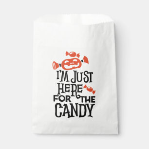 I'm Just Here for the Candy Halloween Favour Bags
