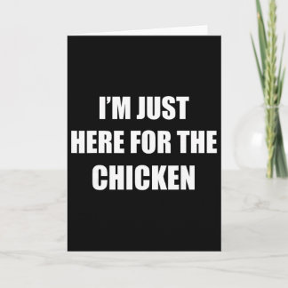 I'm Just Here For The Chicken Halloween Party Coup Card
