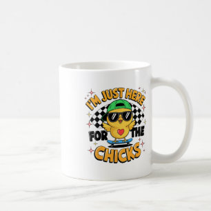 Im Just Here For The Chicks Cute Easter Boys Kids Coffee Mug