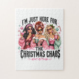 I'm Just Here for the Christmas Chaos Jigsaw Puzzle