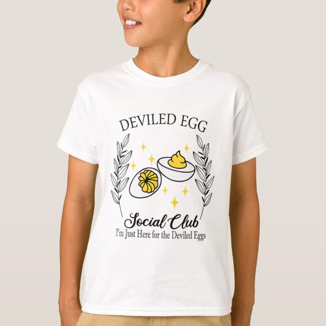 I'm Just Here For The Deviled Eggs Funny Thanksgiv T-Shirt (Front)