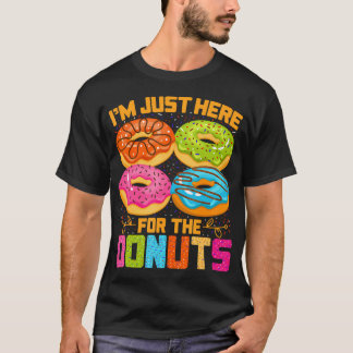 Im Just Here For The Donuts Funny Halloween T-Shirt