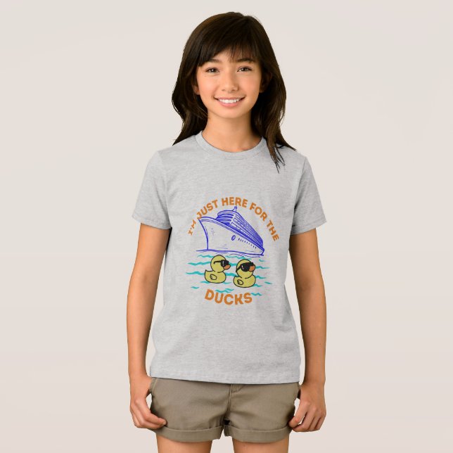  I'm Just Here For The Ducks Cruise Tri-Blend Shirt (Front Full)