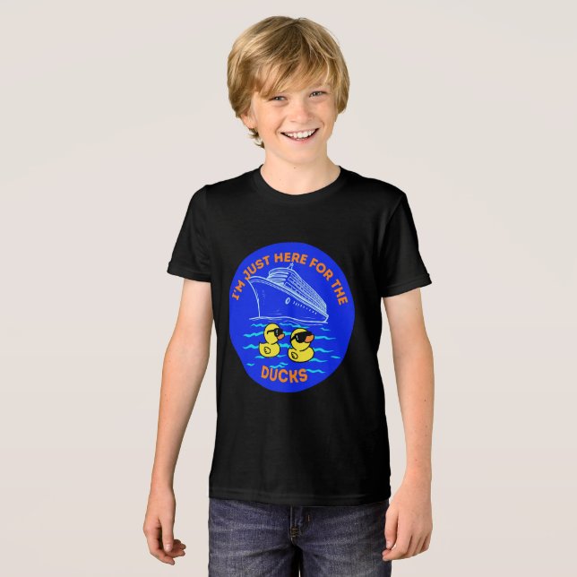 I'm Just Here For The Ducks Cruise Tri-Blend Shirt (Front Full)