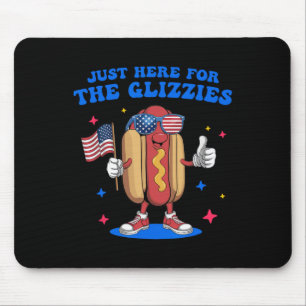 I'm Just Here For The Glizzies Funny Fourth Of Jul Mouse Pad