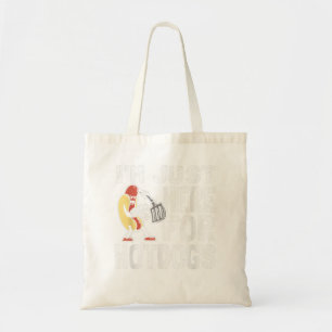 I'm Just Here For The Hotdogs Sausage Hotdog Food Tote Bag