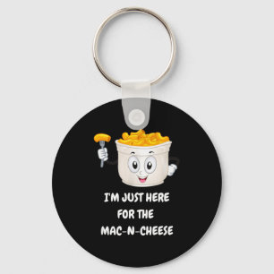I'm Just Here For The Mac-n-cheese Funny Kids Shir Key Ring