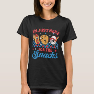 Im Just Here For The Snack Bysebyll Sister Toddler T-Shirt