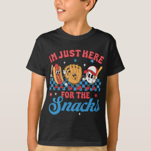 Im Just Here For The Snack Bysebyll Sister Toddler T-Shirt