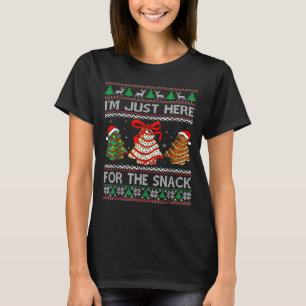 I'm Just Here For The Snack Christmas Cakes Debbie T-Shirt