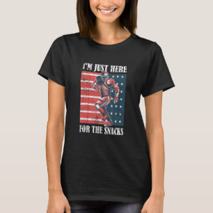 I'm Just Here For The Snacks American Football T-Shirt