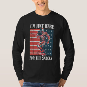 I'm Just Here For The Snacks American Football T-Shirt
