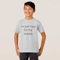 I'm Just Here for the Snacks Boys T-Shirt