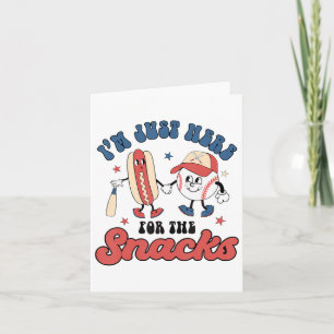 I'm Just Here For The Snacks Bysebyll 4th Of July  Card