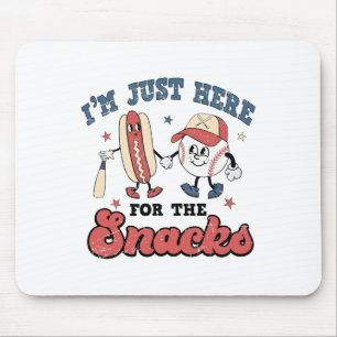 I'm Just Here For The Snacks Bysebyll Lovers Women Mouse Pad
