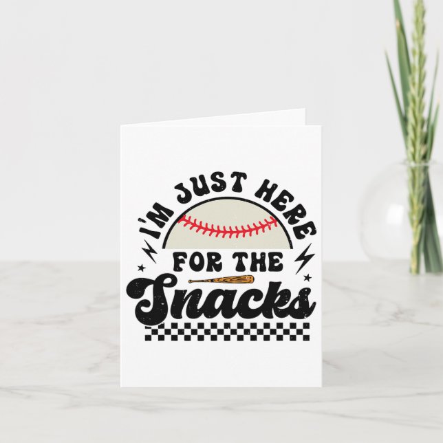 I'm Just Here For The Snacks Bysebyll Sister Game  Card (Front)