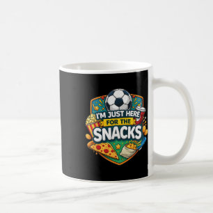 I'm Just Here For The Snacks Soccer Footll Fan Mat Coffee Mug