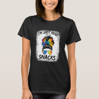 I'm Just Here For The Snacks Tie Dye Women Footbal