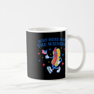 I'm Just Here For The Wieners 4th Of July Coffee Mug