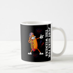 I'm Just Here For The Wieners Funny 4th Of July  Coffee Mug