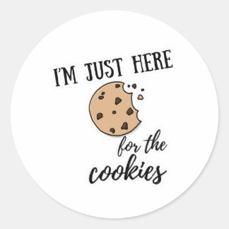I'm just here just for the cookies Funny Sticker