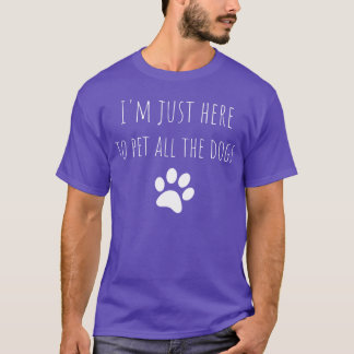 IM Just Hereo Pet Allhe Dogs Funny Dog retro retro T-Shirt