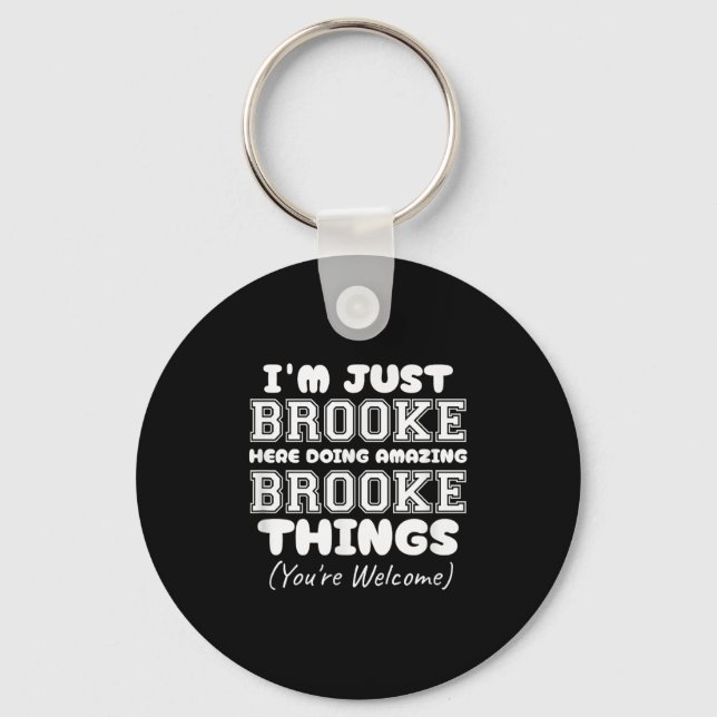 I'm Just Keli Here Doing Awesome Keli Things  Key Ring (Front)