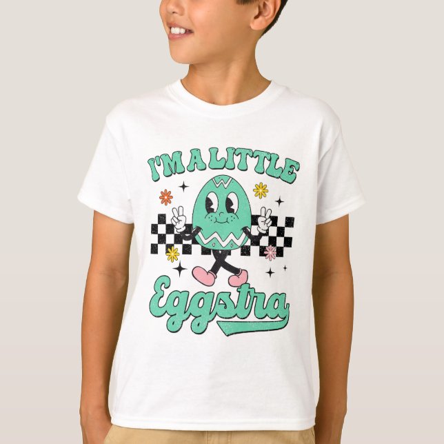I'm Just So Eggstra Funny Egg Easter Skets For Gir T-Shirt (Front)