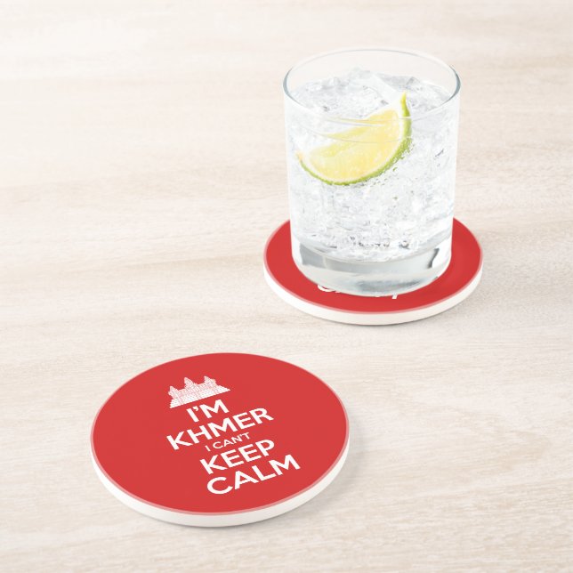 I'm Khmer I Can't Keep Calm Coaster (Side)