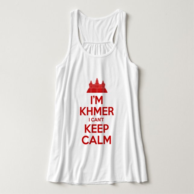 I'm Khmer I Can't Keep Calm Singlet (Design Front)