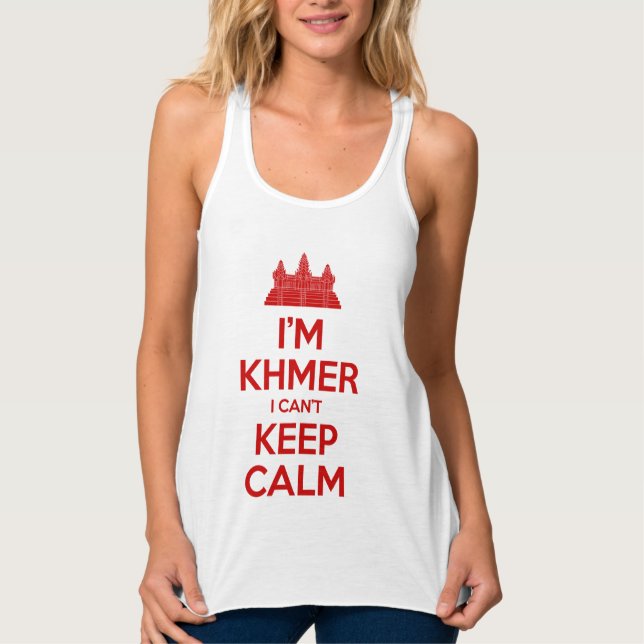 I'm Khmer I Can't Keep Calm Singlet (Front)