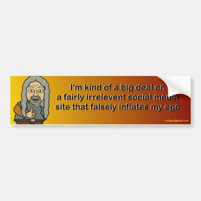 I'm kind of a big deal bumper sticker (Front)