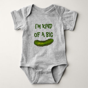 I'm Kind of a Big Dill (Deal) Green Pickle Foodie Baby Bodysuit
