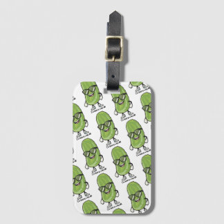 I'm Kind of a Big Dill | pickle wearing sunglasses Luggage Tag