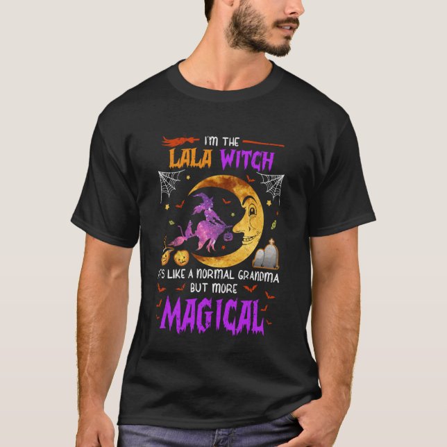I'm Lala Witch Cute Grandma Magical Halloween T-Shirt (Front)